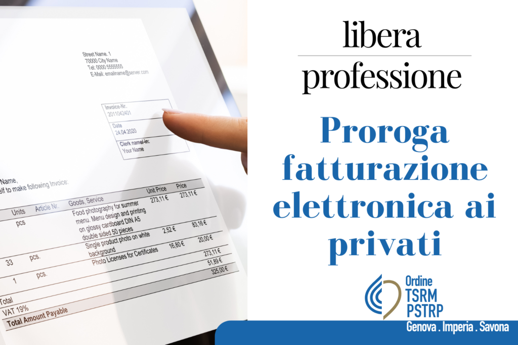 Proroga fattura elettronica verso i privati